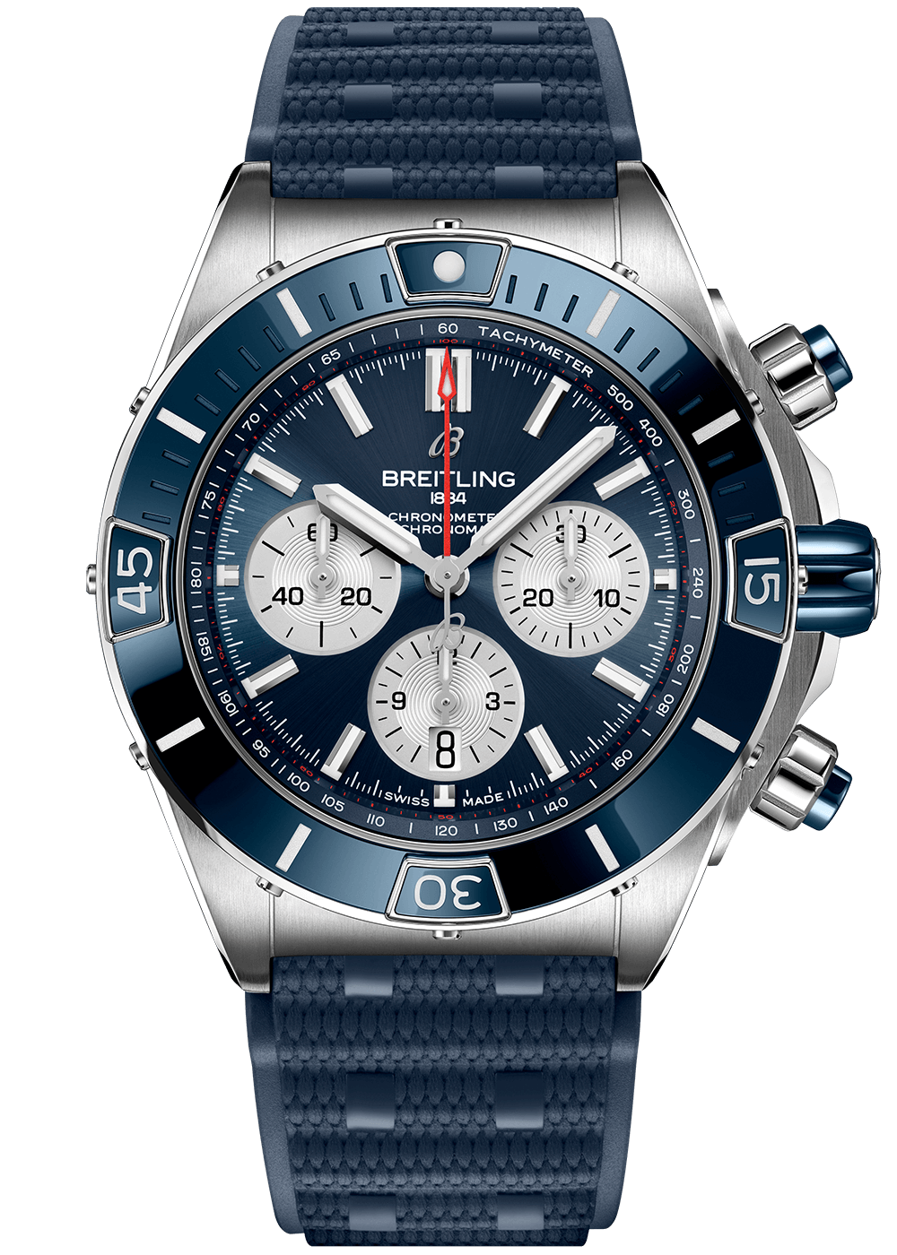 breitling-super-chronomat-44-blue-rubber