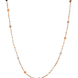 Herzog Loibner Rotgold Collier mit Mondsteine