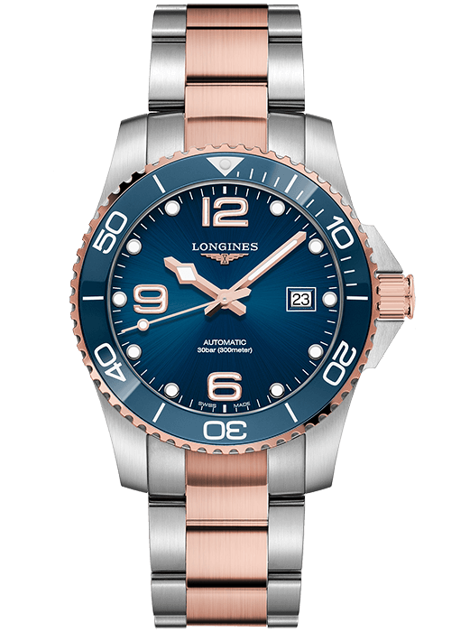 longines-hydroconquest-twotone-blue