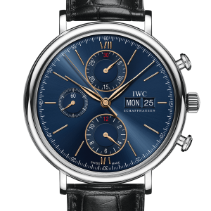 IWC Portofino Chronograph blau Galli
